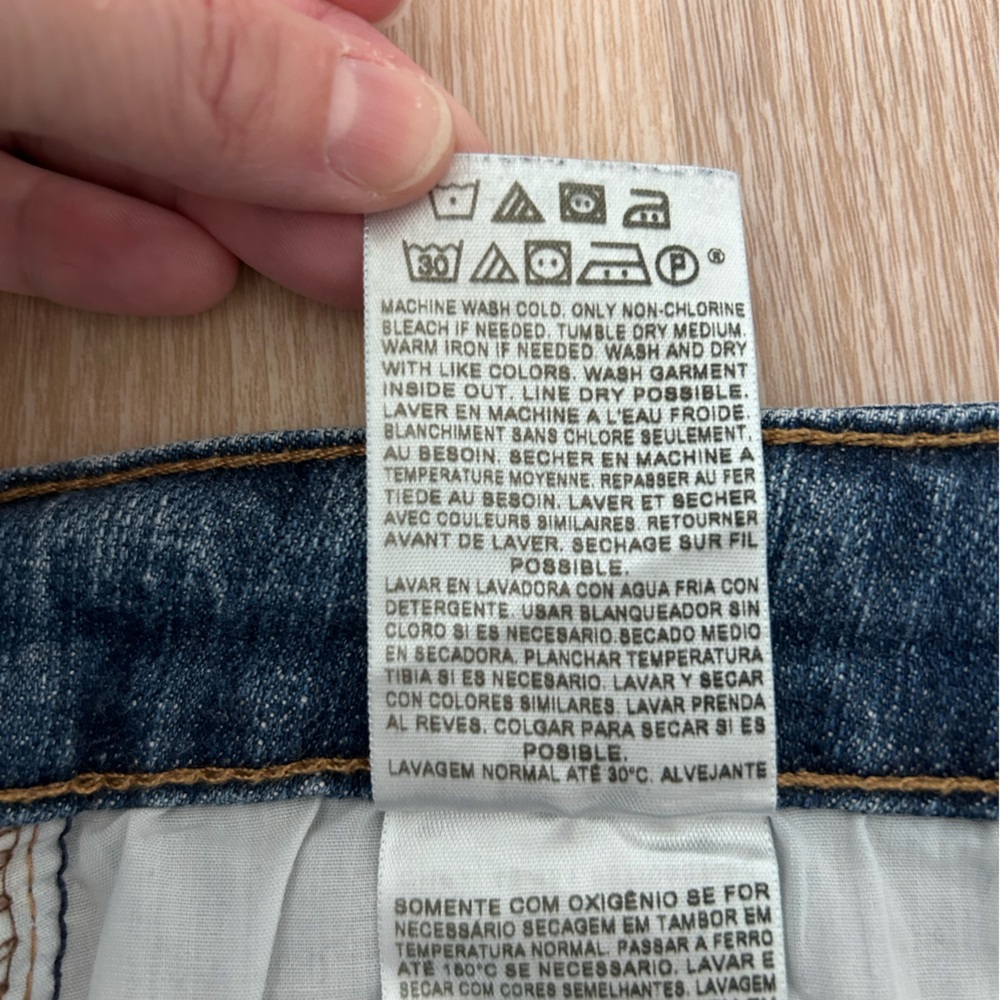 Levis The Original Jean Mid Rise Skinny Medium Wash 5 Pocket Size 16 Women’s - Picture 7 of 9